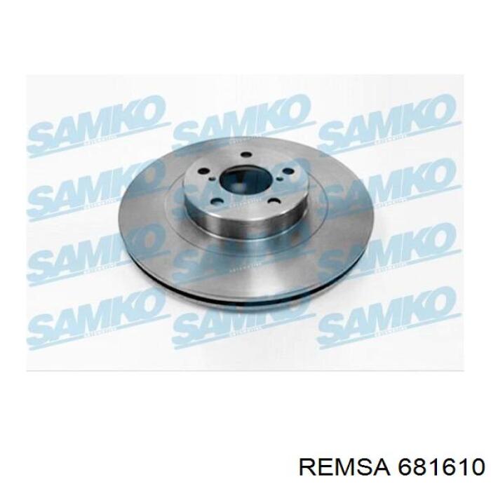 Диск переднього гальма Remsa 681610 ціна, від 47.29 USD