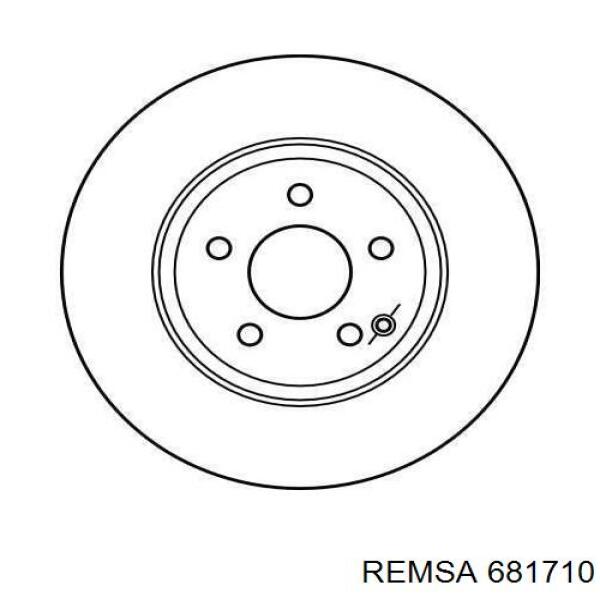 681710 Remsa Гальмо дискове переднє