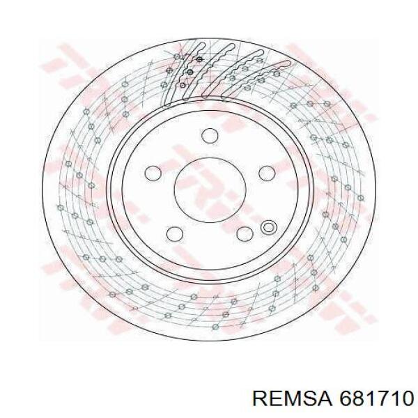 Диск переднього гальма Remsa 681710 ціна, від 69.04 USD