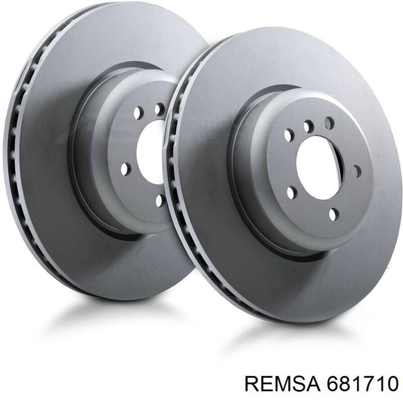 Диск гальмівний передній Remsa 681710