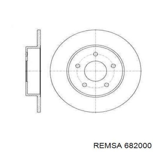 Задні дискові гальма Remsa 682000 ціна, від 31.37 USD