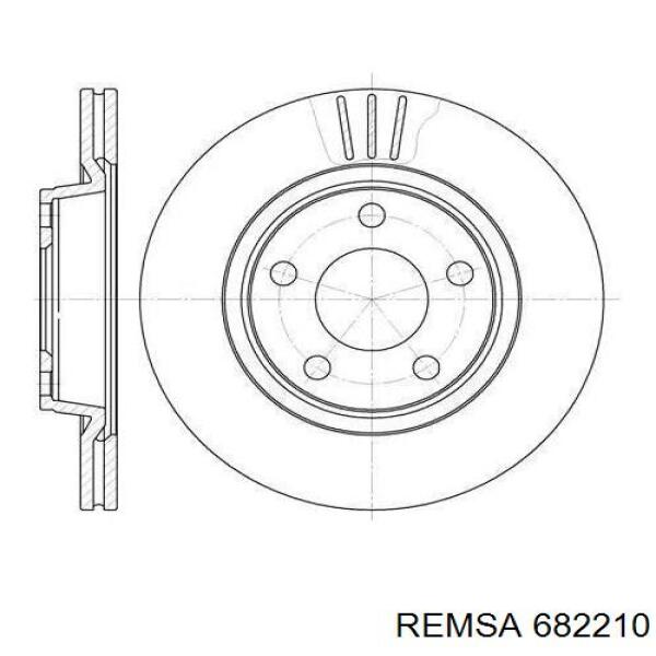 Гальмівні диски 682210 Remsa