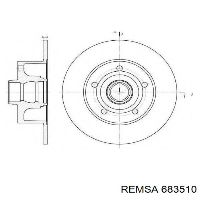 683510 Remsa Дискові гальма