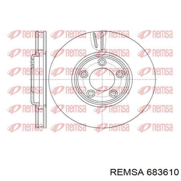 683610 Remsa Гальмо дискове переднє