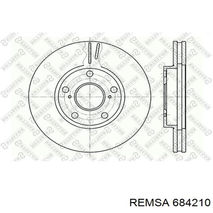 Диск переднього гальма Remsa 684210 ціна, від 38.71 USD
