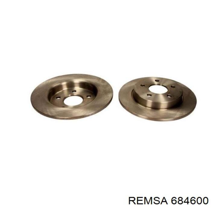 Диск гальмівний задній Remsa 684600