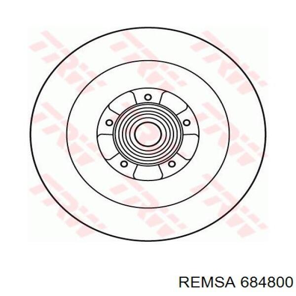 Купити 684800 Remsa Диск заднього гальма