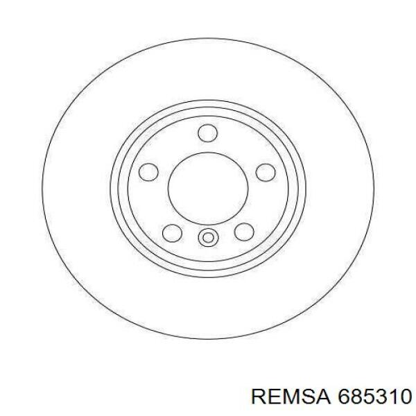 Диск гальмівний передній Remsa 685310