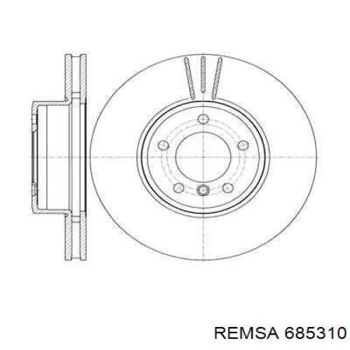 685310 Remsa диск гальмівний передній