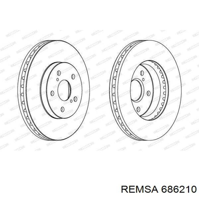 Купити 686210 Remsa Ротор гальмівний