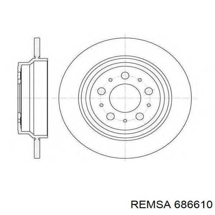 686610 Remsa Гальмо дискове переднє