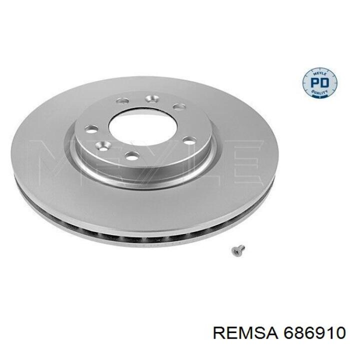 Диск переднього гальма Remsa 686910 ціна, від 44.91 USD