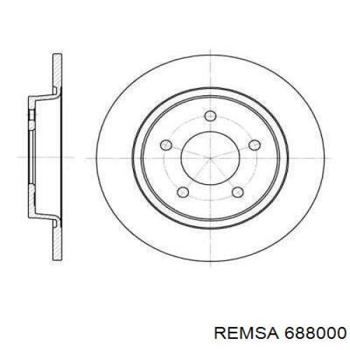 Задні дискові гальма Remsa 688000 ціна, від 35.24 USD