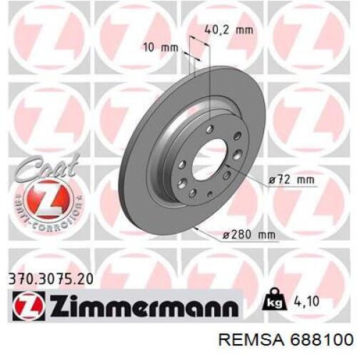 Задні дискові гальма Remsa 688100 ціна, від 28.87 USD