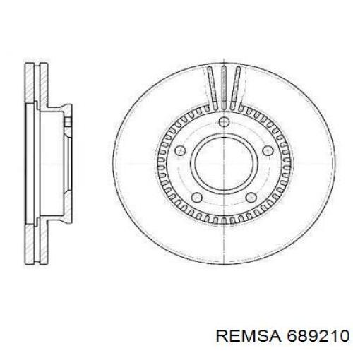 Купити 689210 Remsa Ротор гальмівний