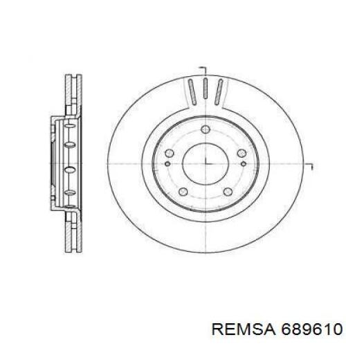689610 Remsa Гальмо дискове переднє