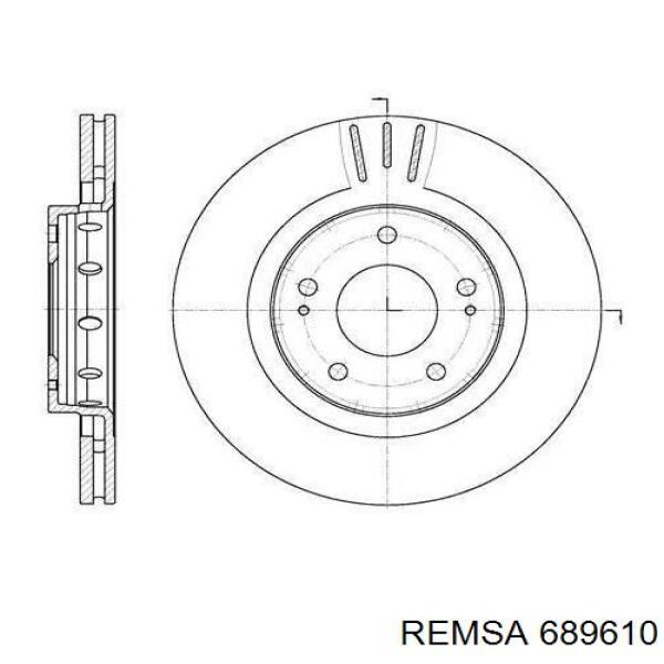689610 Remsa Гальмо дискове переднє