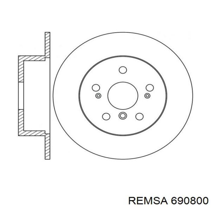 Гальмівні диски 690800 Remsa