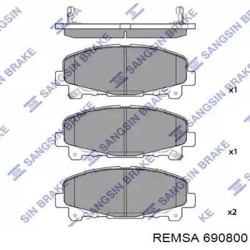 Диск гальмівний задній Remsa 690800