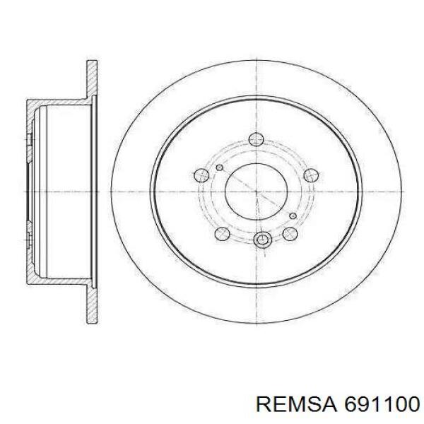 691100 Remsa Дискові гальма