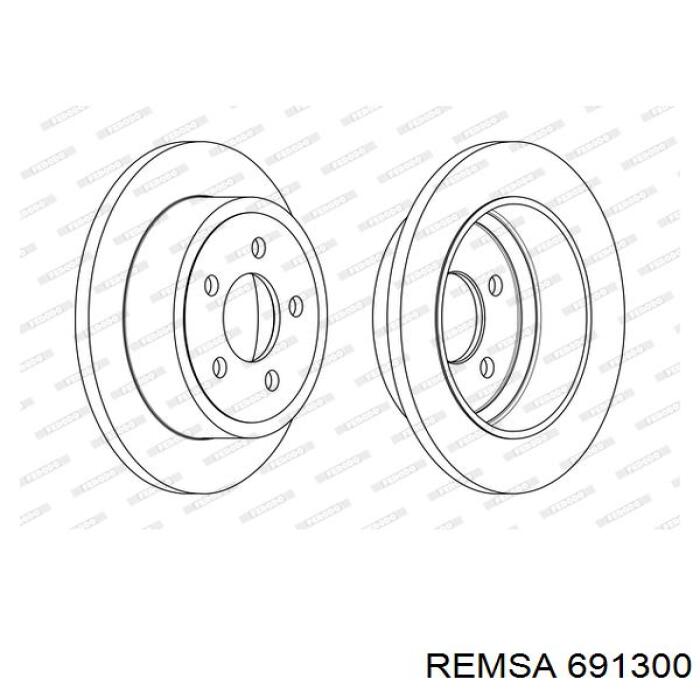 Гальмівні диски 691300 Remsa