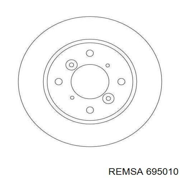 Диск переднього гальма Remsa 695010 ціна, від 30.03 USD