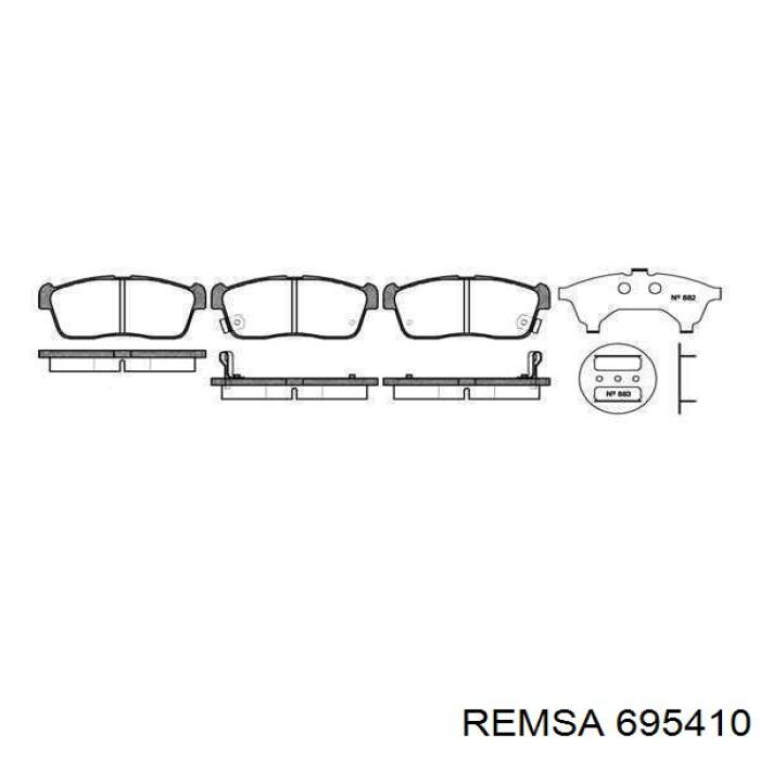 Диск гальмівний передній Remsa 695410