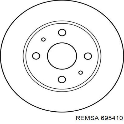 Диск переднього гальма Remsa 695410 ціна, від 25.45 USD