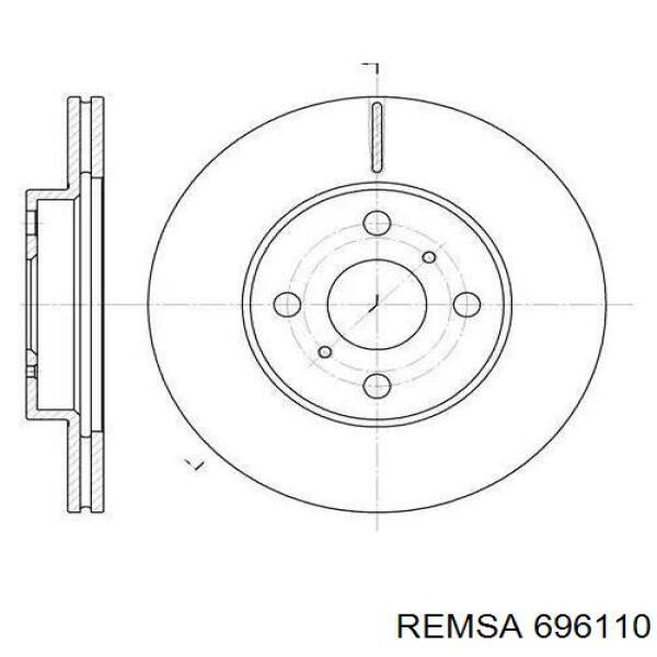 Задні дискові гальма Remsa 696110 ціна, від 26.83 USD