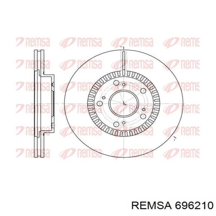 696210 Remsa диск гальмівний передній