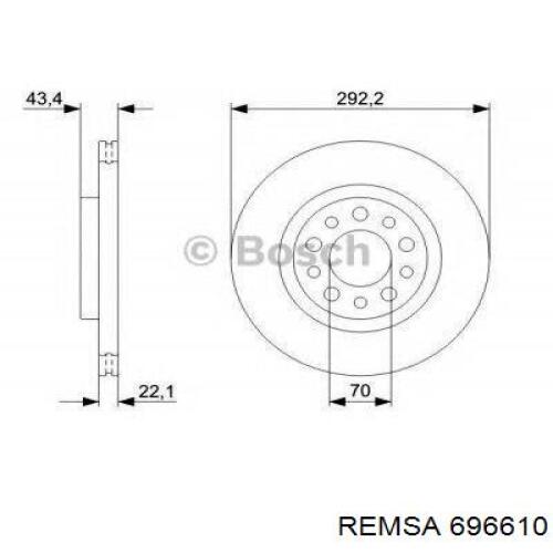 696610 Remsa Дискові гальма