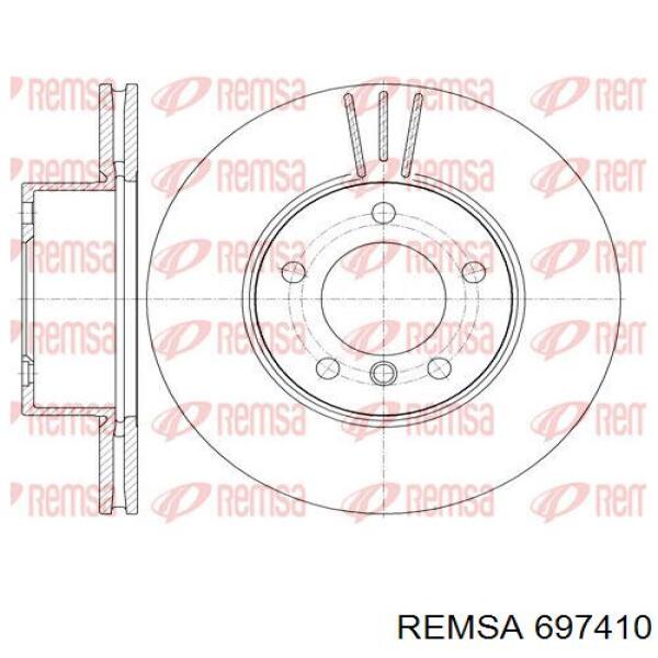 697410 Remsa диск гальмівний передній