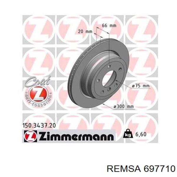 Гальмівні диски 697710 Remsa