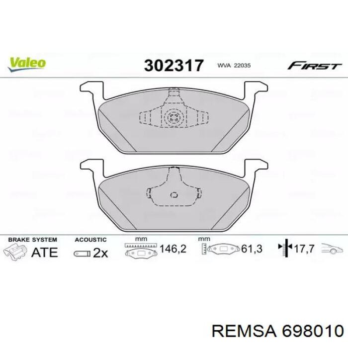 Купити 698010 Remsa Ротор гальмівний