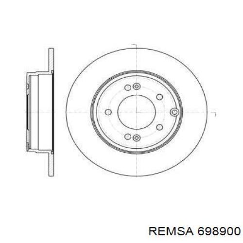 Диск гальмівний задній 698900 Remsa