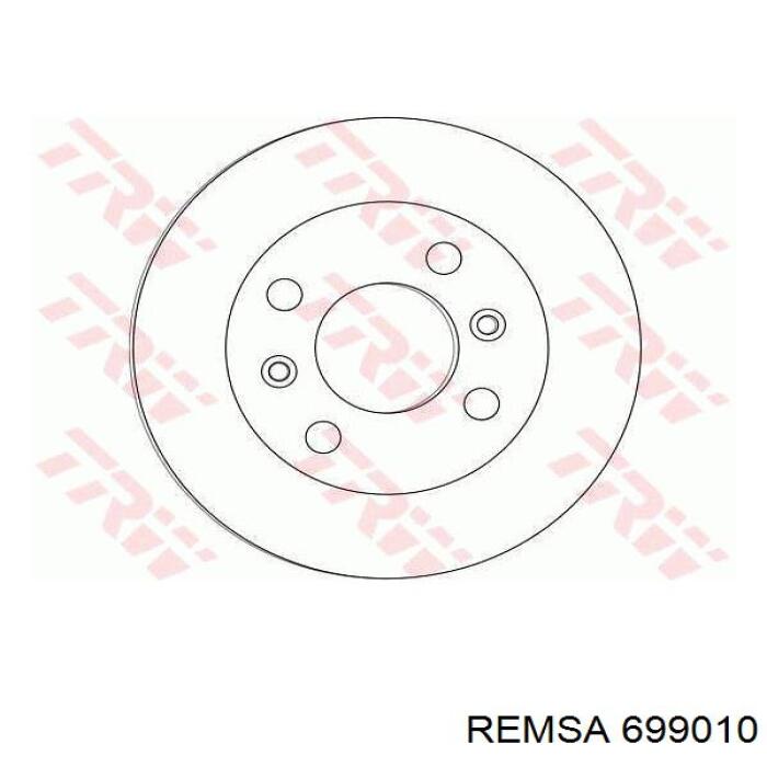 Диск переднього гальма Remsa 699010 ціна, від 25.34 USD