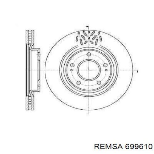 699610 Remsa Гальмо дискове переднє