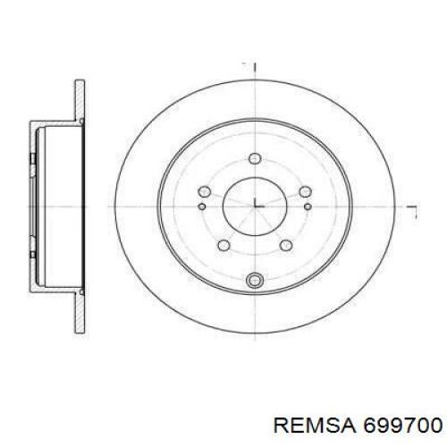 699700 Remsa Дискові гальма
