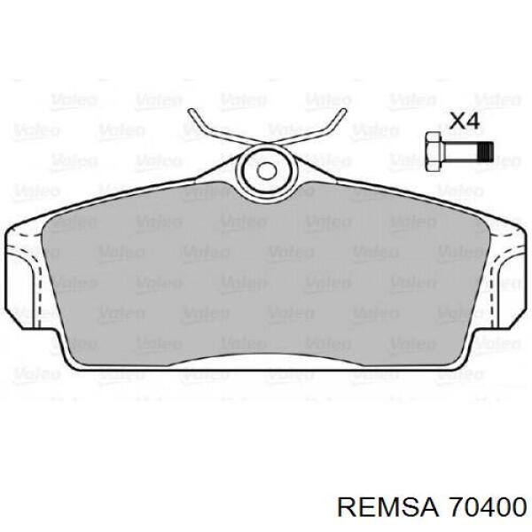 Гальмівні колодки Remsa 70400 ціна, від 21.66 USD