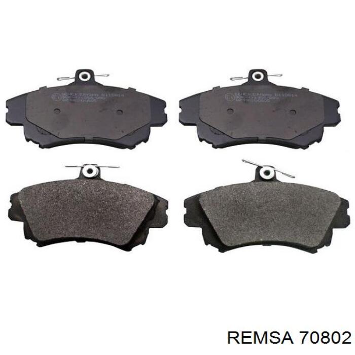 70802 Remsa колодки гальмівні передні, дискові
