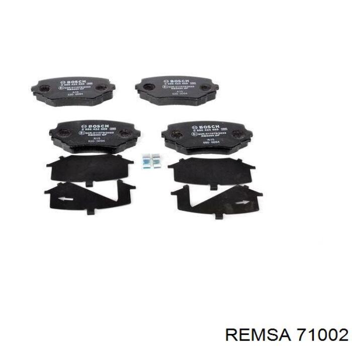 71002 Remsa колодки гальмівні передні, дискові