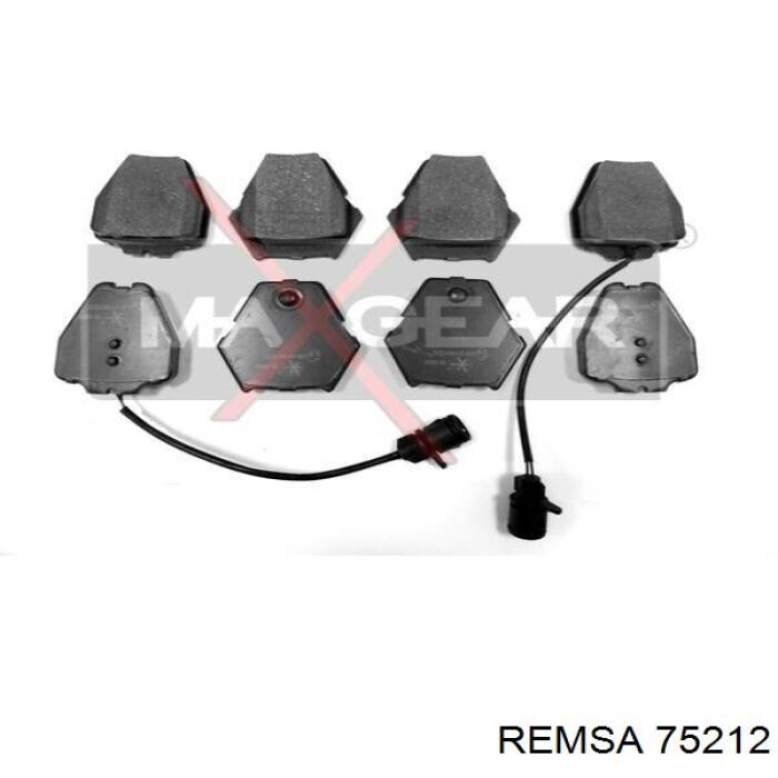 Колодки гальмівні передні, дискові 75212 Remsa