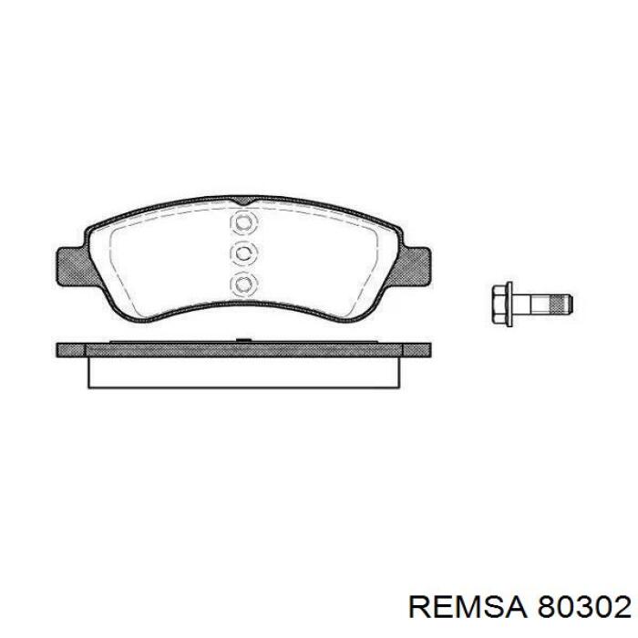 Задні дискові колодки Remsa 80302