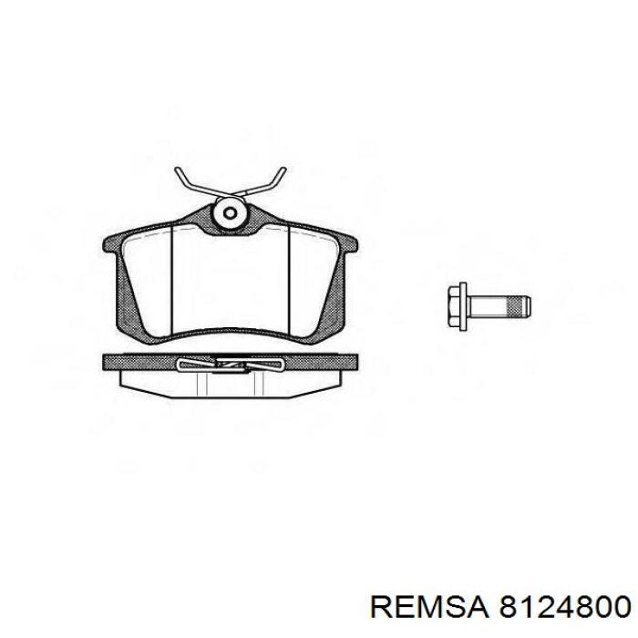 8124800 Remsa Гальмо дискове переднє