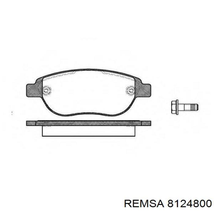 Диск переднього гальма Remsa 8124800 ціна, від  
