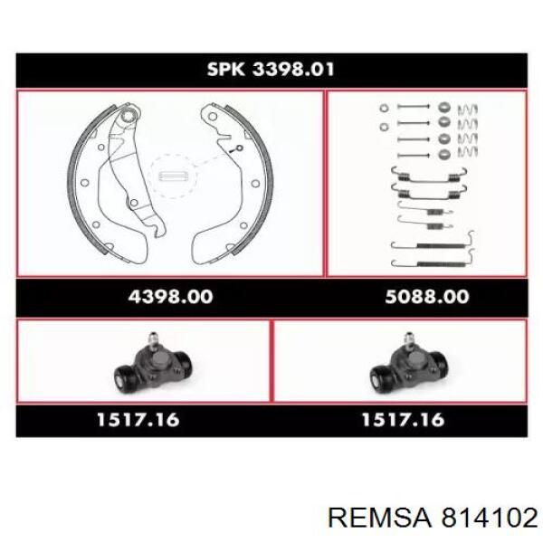 Ремкомплект передніх гальм 814102 Remsa