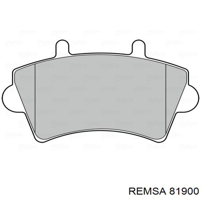 Гальмівні колодки Remsa 81900 ціна, від 23.68 USD
