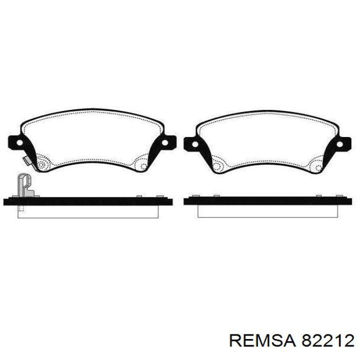 Гальмівні колодки Remsa 82212 ціна, від 22.17 USD