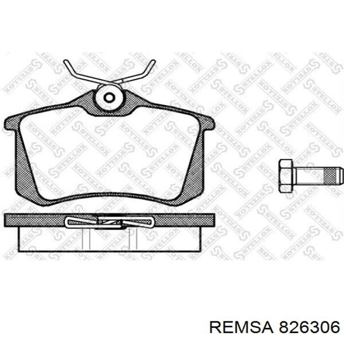 Задні дискові гальма Remsa 826306 ціна, від 86.88 USD
