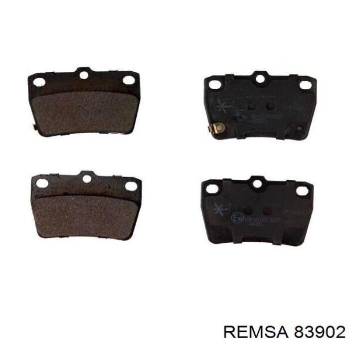 83902 Remsa Колодки гальмівні задні, дискові